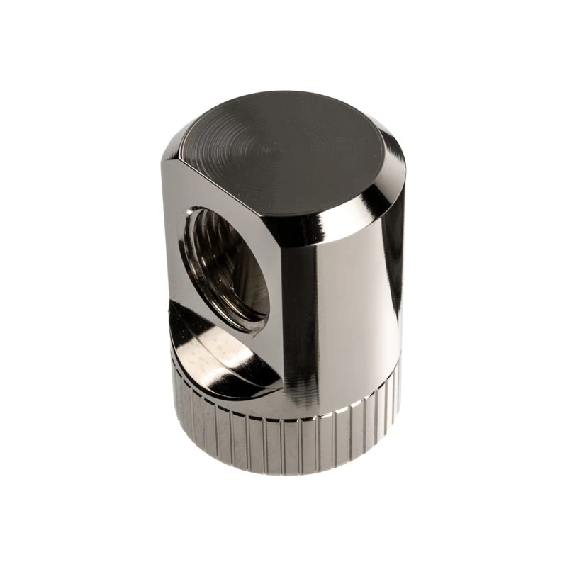 EK Water Blocks EK-Torque Adapter 90 stopni G1/4 cala AG do G1/4 cala IG - Obrotowy, nikiel srebrny