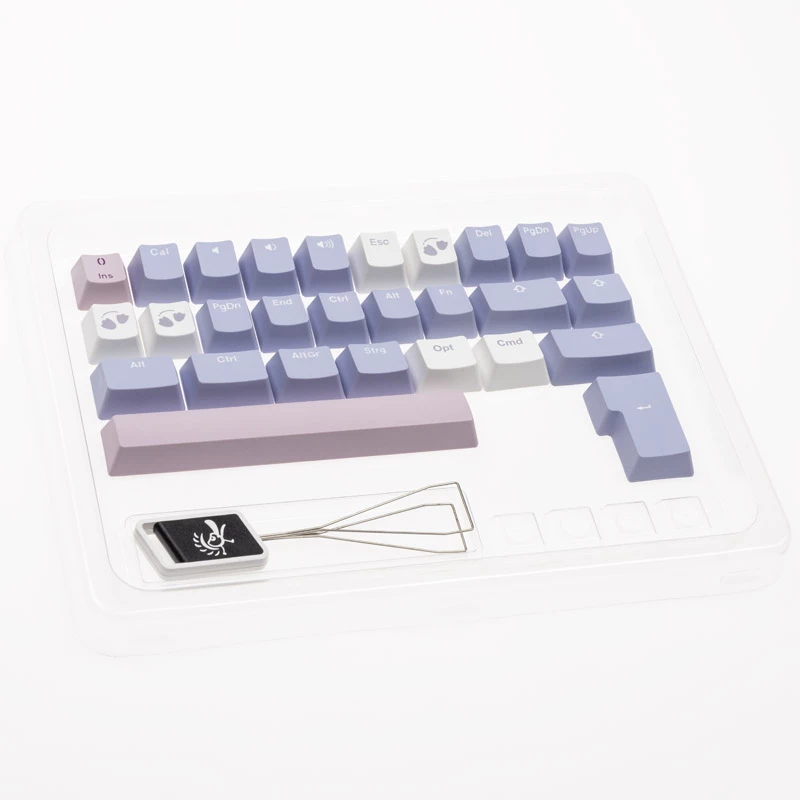 Zestaw keycapów Ducky Macaron PBT Doubleshot 133-klawiszowy do klawiatur mechanicznych, Ducky DCA132-USMACOEPD1