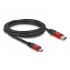 Kabel USB DeLOCK 80618 10 Gb/s Typ-A na Typ-C 2m Czerwony Metal