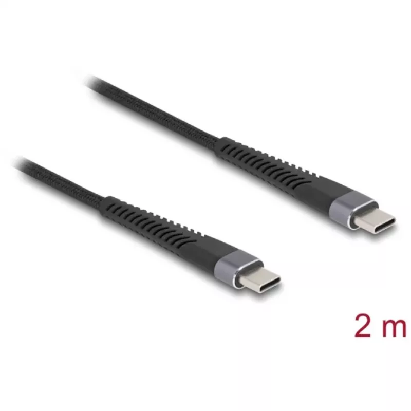 Kabel USB DeLOCK USB 2.0 2 m USB-C czarny 81125