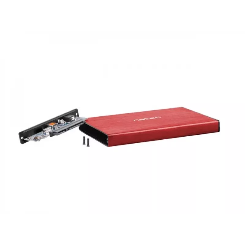 Obudowa zewnętrzna NATEC RHINO GO (USB 3.0, 2.5 inch, czerwona)