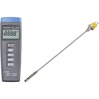 VOLTCRAFT K101 + TP 201 przyrząd do pomiaru temperatury -200 do +1370 °C Sonda typu K