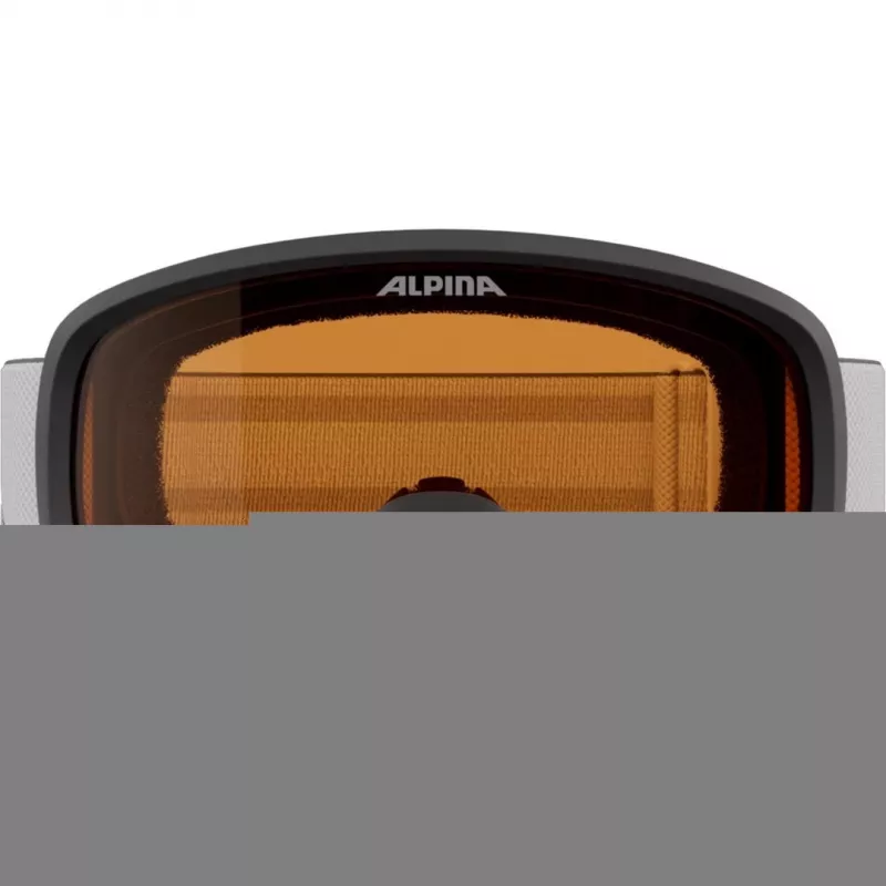 Alpina Piney 2.0 gogle narciarskie dla dzieci, białe matowe