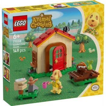 Klocki konstrukcyjne LEGO Animal Crossing Przytulny Domek 77058, 149 elementów, 1 minifigurka, rozmiar 120×90×70 mm