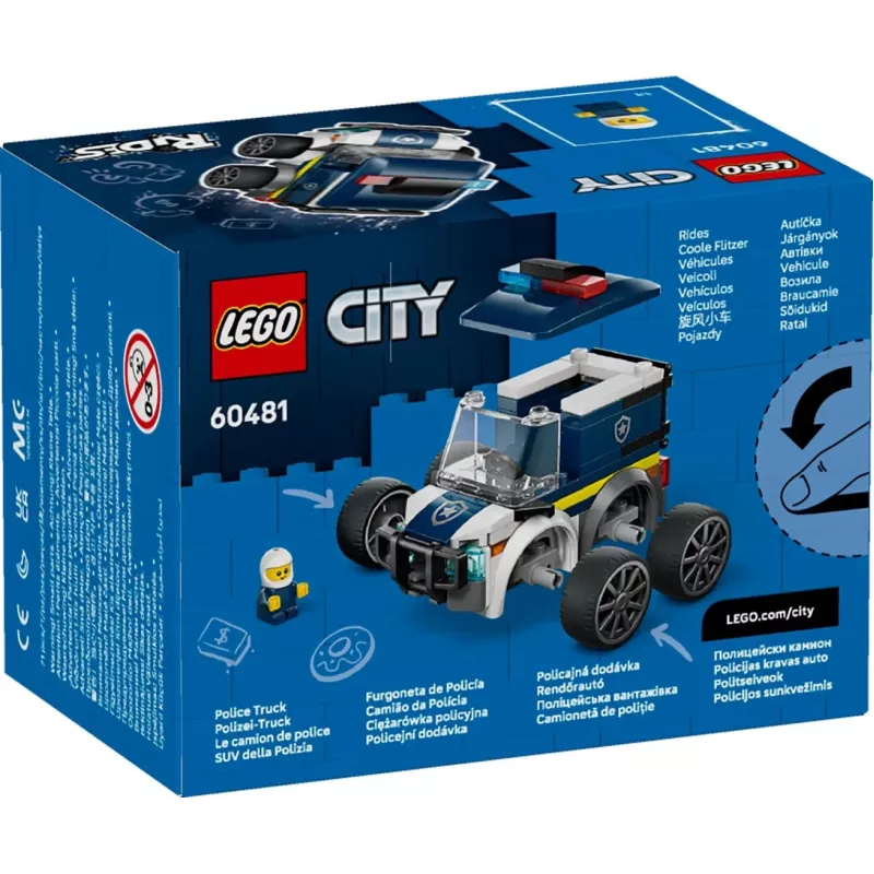 LEGO CITY 60481 Rides - Policyjna ciężarówka