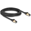 DeLOCK Kabel sieciowy RJ45 Cat.6A męski do męskiego S/FTP czarny 3 m