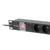 LANBERG PDU ROZDZIELNICA DO SZAFY RACK (1U, 16A, 7X 230V, 2M)
