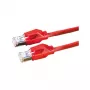 Kabel krosowy DRAKA Kat.6 Klasa E S/FTP UC900 TM21 LSOH Czerwony 0,5m