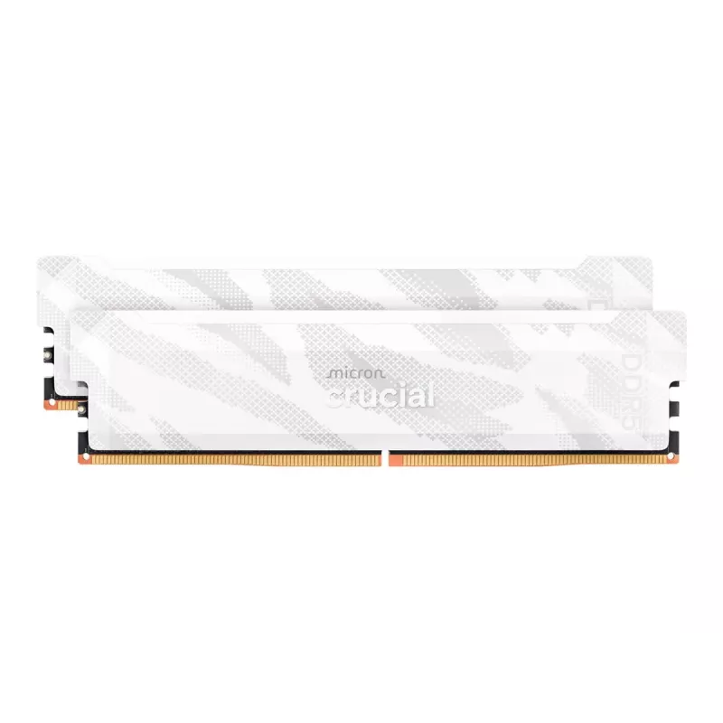 Crucial Pro OC 32GB (2x16GB) DDR5 PC5-48000C32 6400MHz Dual Channel Kit - biały