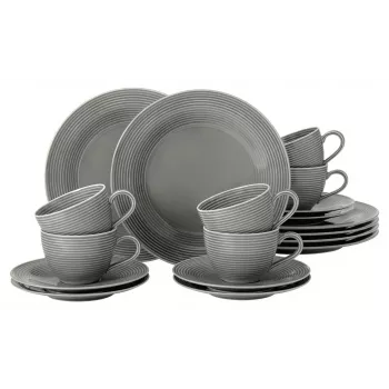 Porcelanowy zestaw do kawy SELECT Beat Color Glaze dla 6 osób, biały