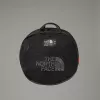 Duffel bag The North Face Base Camp S — 50 L, nylon/poliester, czarny/biały