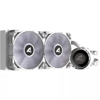 S80 RGB White AIO 240mm, chłodzenie cieczą białe