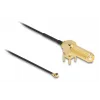 Kabel antenowy DeLOCK SMA 90° PCB jack bulkhead kabel koncentryczny 0,15 m I-PEX MHF1 Czarny Złoty