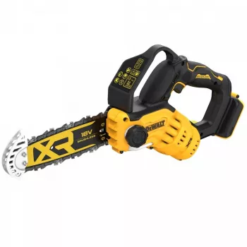 Nożyce do żywopłotu DeWALT DCMPS520N-XJ, prowadnica 20 cm, prędkość łańcucha 8,5 m/s, akumulator Li-Ion 18 V, zbiornik oleju 0,55 L, 2,1 kg