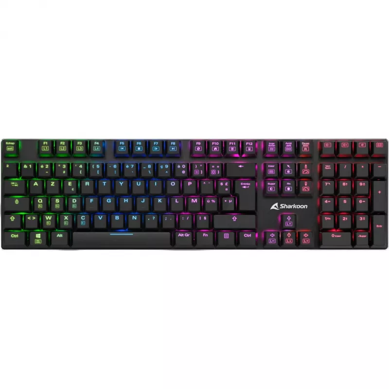 PureWriter RGB, Gaming Keyboard czarny, układ FR, Kailh Choc Low Profile Blue
