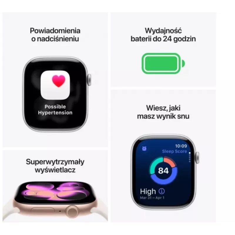 Smartwatch Apple Watch Series 11 GPS + Cellular 46mm Koperta Tytanowa Szary Pasek