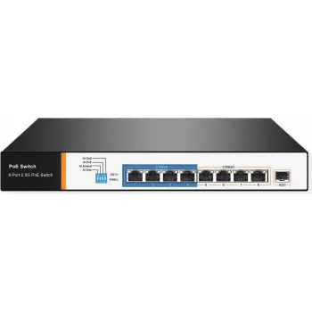 Przełącznik sieciowy VALUE 21.99.1189 2.5G Ethernet 8 portów PoE 1U czarny
