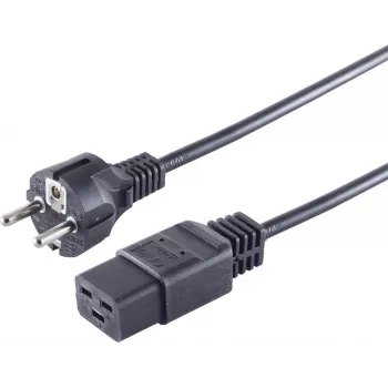 Kabel zasilający czarny 3 m S/CONN 60015-S