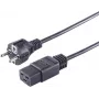 Kabel zasilający czarny 3 m S/CONN 60015-S