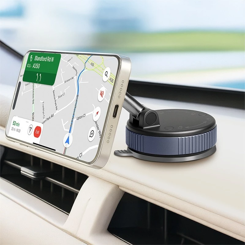 Magnetyczny uchwyt na smartfon z przyssawką próżniową
