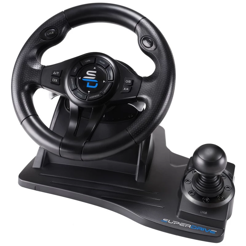 Subsonic SA5596-NG Kierownica do gier Czarna USB Kierownica Pedały 270°