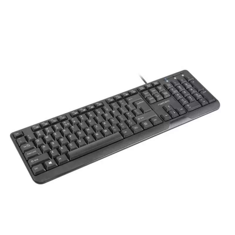 Klawiatura NATEC TROUT SLIM USB, układ US, czarna