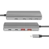 LogiLink USB 3.2 Gen2 Hub 7+1-port 2x USB-A 5x USB-C PD 100W aluminum