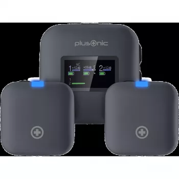 Zestaw mikrofonów bezprzewodowych Plusonic PS-TDS8 z łącznością USB‑C, Lightning i 3,5 mm