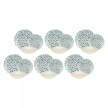 Serwis obiadowy dla 6 osób Rose&Tulipani R18420TA18 Sea Stones, 18 elementów