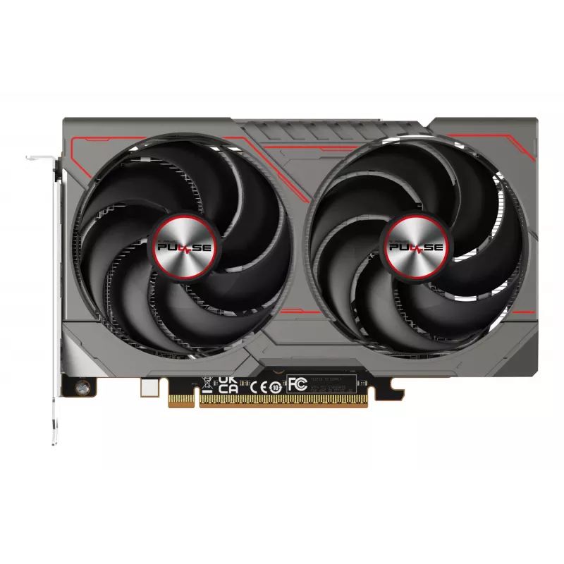 Karta graficzna Sapphire Radeon RX 9060 XT — 8 GB GDDR6, 128-bitowa, PCIe x16 5.0, chłodzenie z dwoma wentylatorami