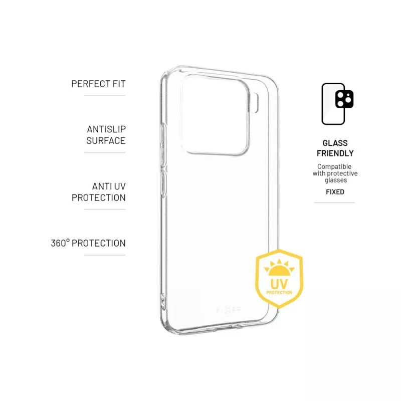 Fixed Story AntiUV | Pokrowiec Tylny | Xiaomi | 15 | TPU | Przezroczysty