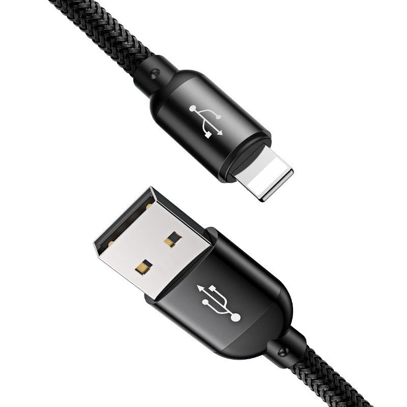 Kabel USB BASEUS Colorfone CAMLT-BSY01 1,2 m USB A 3 x USB C Czarny, Czerwony, Niebieski
