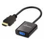 Konwerter wideo MEDIARANGE HDMI na VGA HD15 20 cm czarny - Konwerter - HDMI (MRCS231)