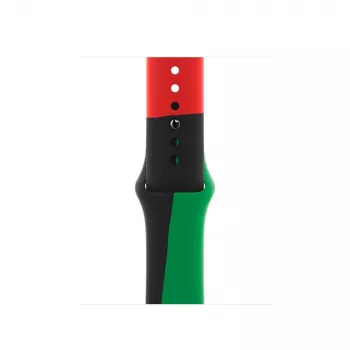 Pasek Apple 40mm Czarny Unity Sport Band M/L Czarny Zielony Czerwony