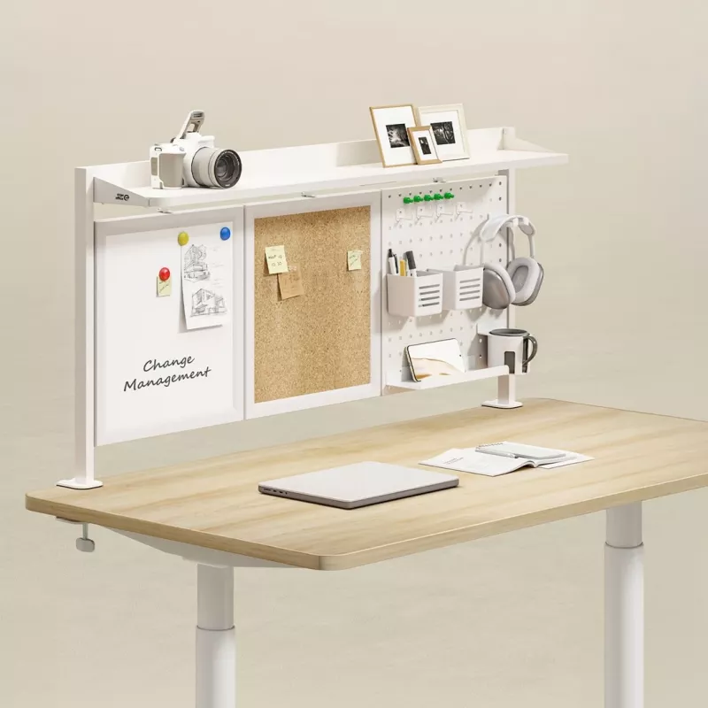 Przegroda biurkowa Ergo Office ER-300 W, szerokość 1250 mm, maks. obciążenie 10 kg