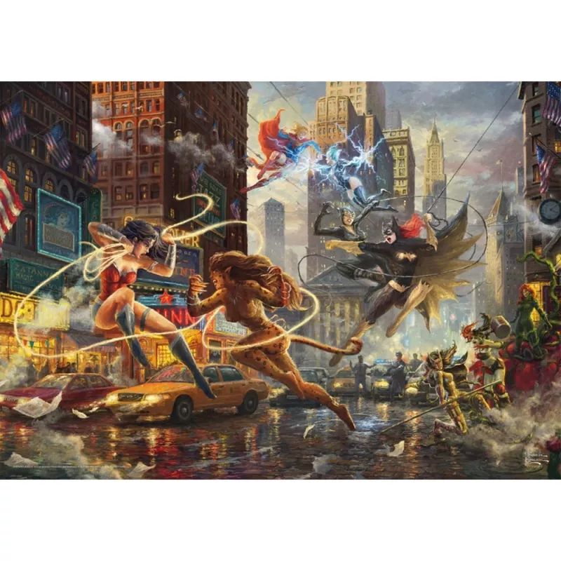 Thomas Kinkade Studios: DC Justice League - The Women of DC, Puzzle 1000 elementów