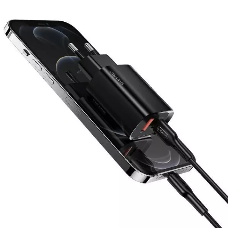Ładowarka usams T35 20W PD3 USB-C na USB szybka ładowarka sieciowa