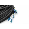 DIGITUS LWL Vorkonfektionierter Glasfaser-Universal-Breakout-Kabel, Singlemode OS2, 8 Fasern, LC/UPC - LC/UPC
