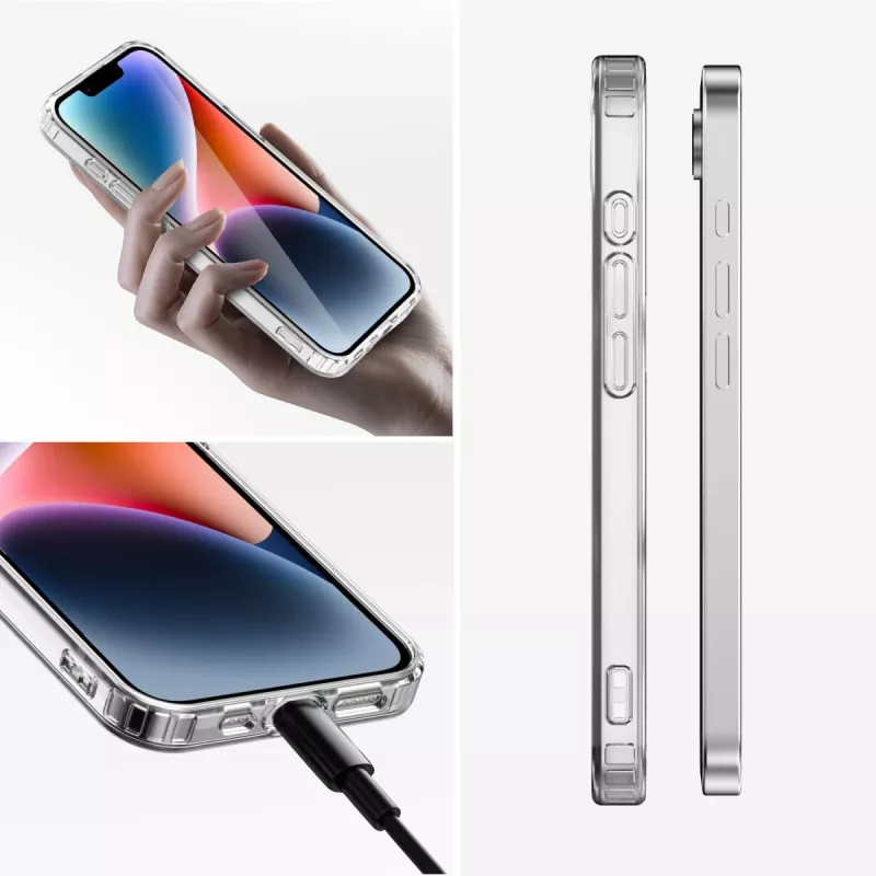 4smarts Premium - Zestaw ochronny 360° - Tylna obudowa do telefonu komórkowego - kompatybilna z MagSafe - Termoplastyczny poliuretan (TPU)
