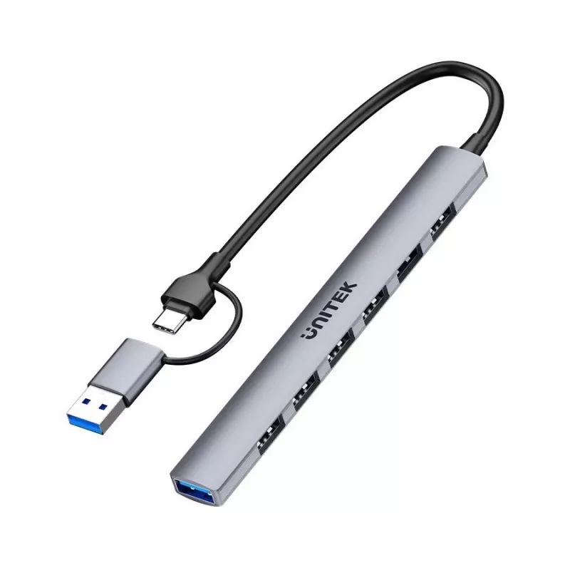 Unitek H1209AGY01 koncentrator USB-A 5Gbps 7w1
