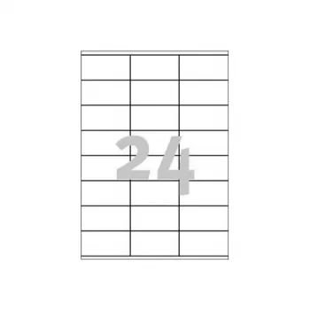 Etykiety uniwersalne Avery do drukarek laserowych, kopiarek i atramentowych 24 arkusze 70x36mm