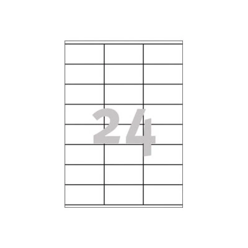 Etykiety uniwersalne Avery do drukarek laserowych, kopiarek i atramentowych 24 arkusze 70x36mm