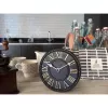 NeXtime klok 5187zw London Table, Ø16 cm, na ścianę, czarny/biały
