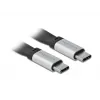 Kabel USB DeLOCK 85926 USB 3.2 Gen 2 0,22 m USB C Czarny Srebrny