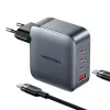 Ładowarka sieciowa Vention TZ-FETH0-EU 3× USB-C + 1× USB-A 100W, PD do 30W na port C, wejście 100–240V