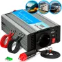 Przetwornica samochodowa Extralink OPIM-500W 12V, 500W zmodyfikowany sinus, obudowa aluminiowa, aktywne chłodzenie
