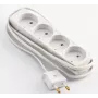 Microconnect GRUELU4H015 przedłużacz zasilania 1,5 m 4 gniazda AC Wewnętrzny Biały