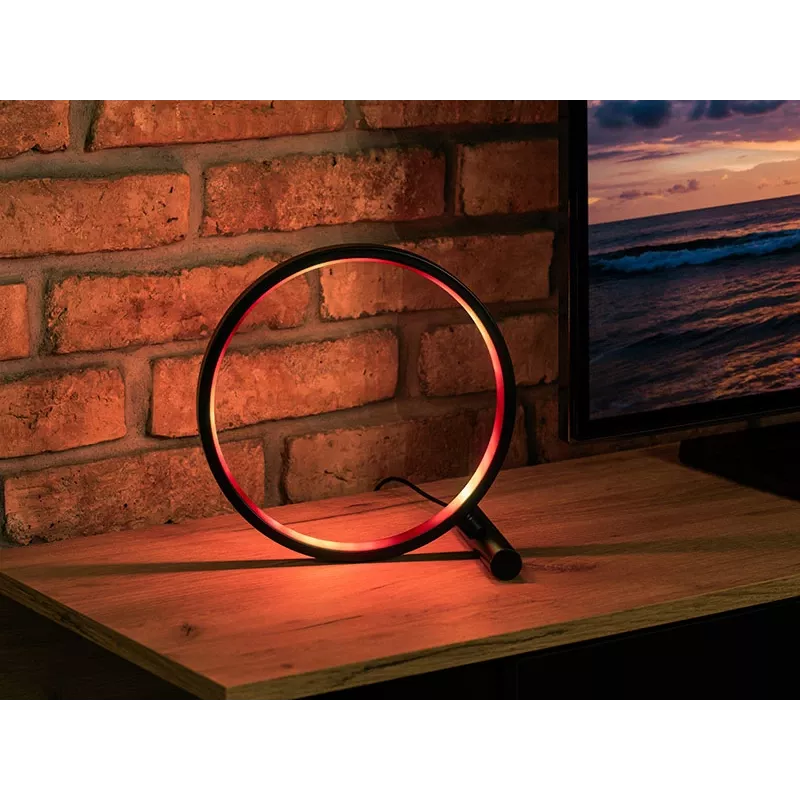 Lampa stołowa TRACER Ambience Smart Circle LED RGB — dekoracyjna inteligentna lampa LED w kształcie koła