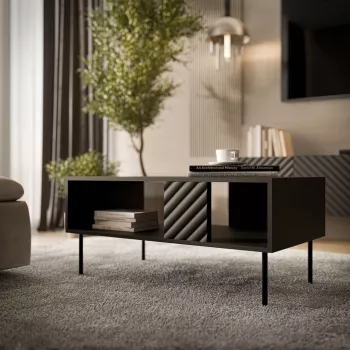 Stolik kawowy Cama Meble LUCCA 1000×550×460 mm prostokątny czarny