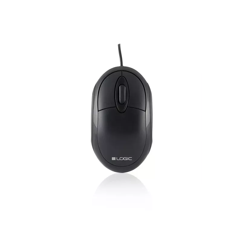 Mysz Logic Lm-11 - Optyczna - Przewodowa - USB - Czarna